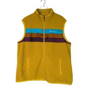 Cotopaxi | Men’s Teca Colorblock Mustard Yellow Fleece Full Zip Outdoor Vest XXL